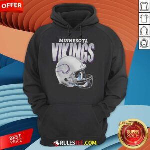 Alternative view of Top Minnesota Vikings Gradient Helmet T-Shirt
