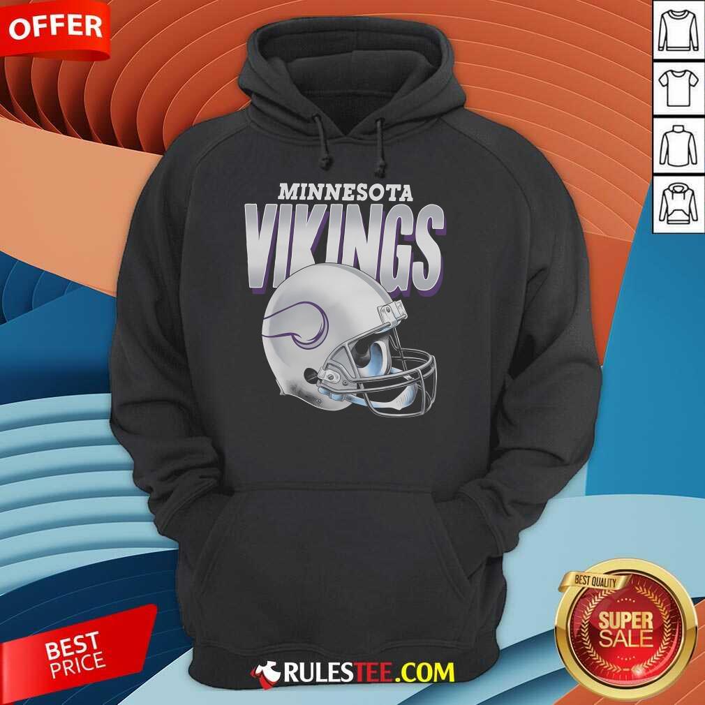 Top Minnesota Vikings Gradient Helmet T-Shirt - Image 2