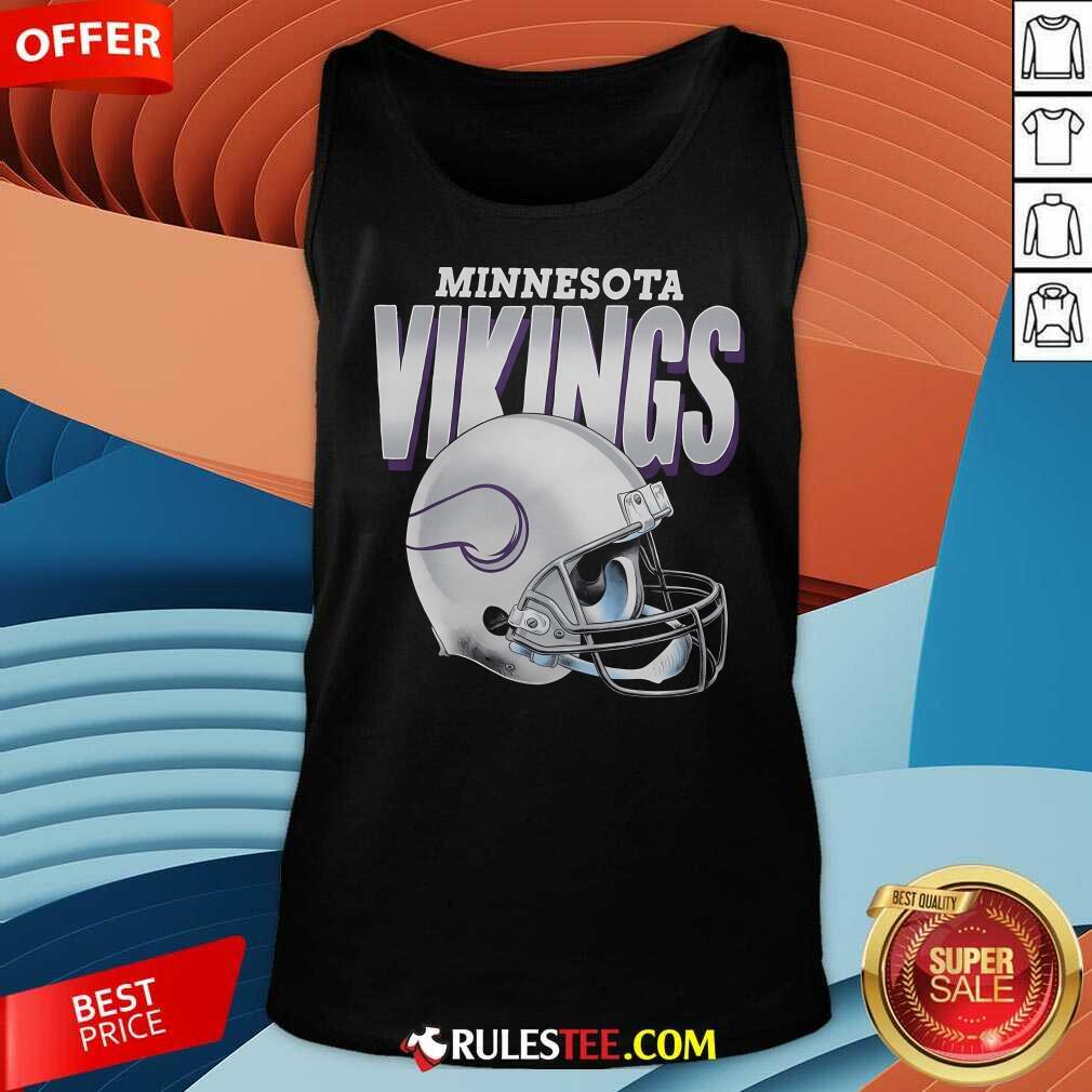 Top Minnesota Vikings Gradient Helmet T-Shirt - Image 5