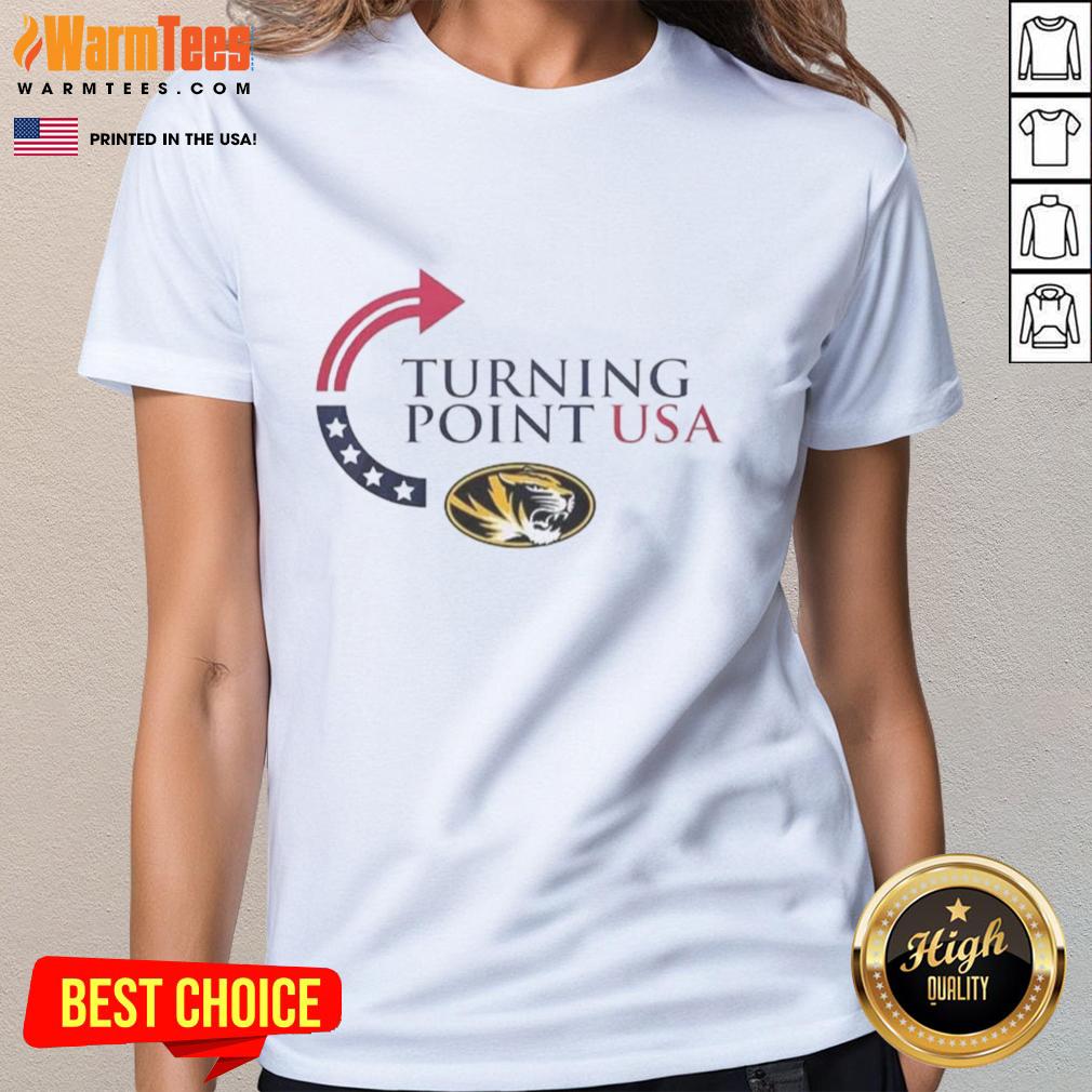 Top Missouri Tigers X Freedom Turning Point Usa Charlie Kirk T-Shirt - Image 3
