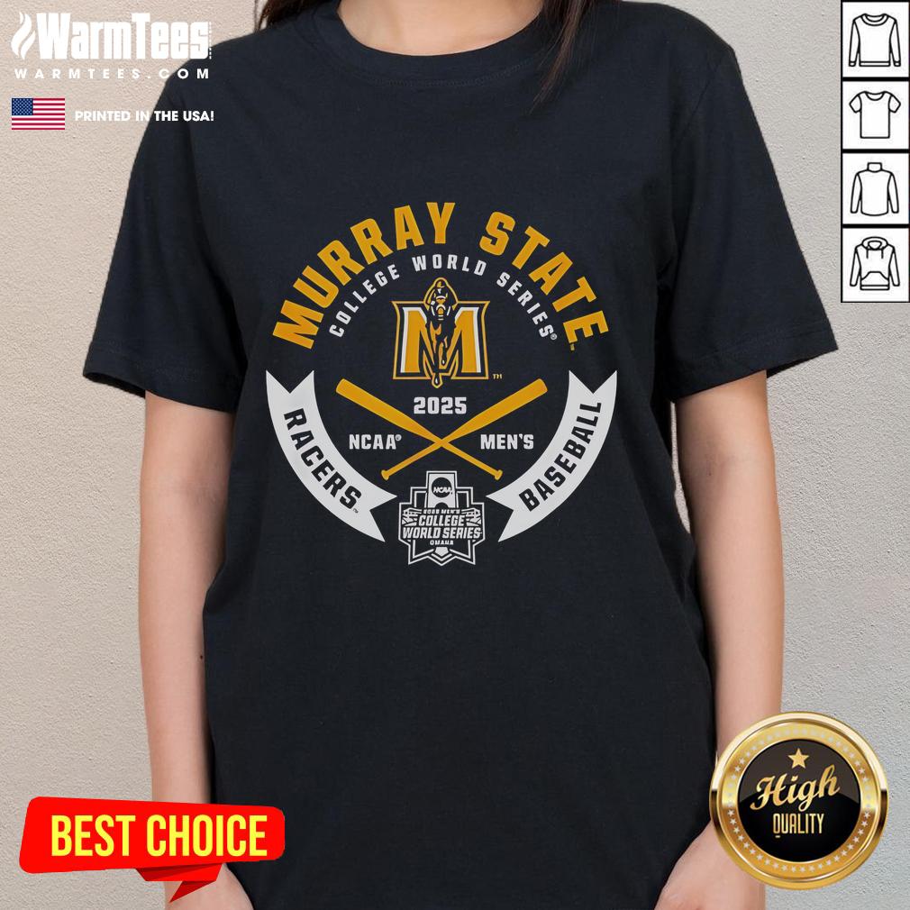 Top Murray State Racers College World Series 2025 Baseball T-Shirt - Image 3