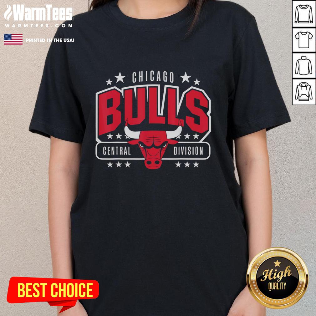 Top NBA Chicago Bulls Arched Central Division T-Shirt - Image 3