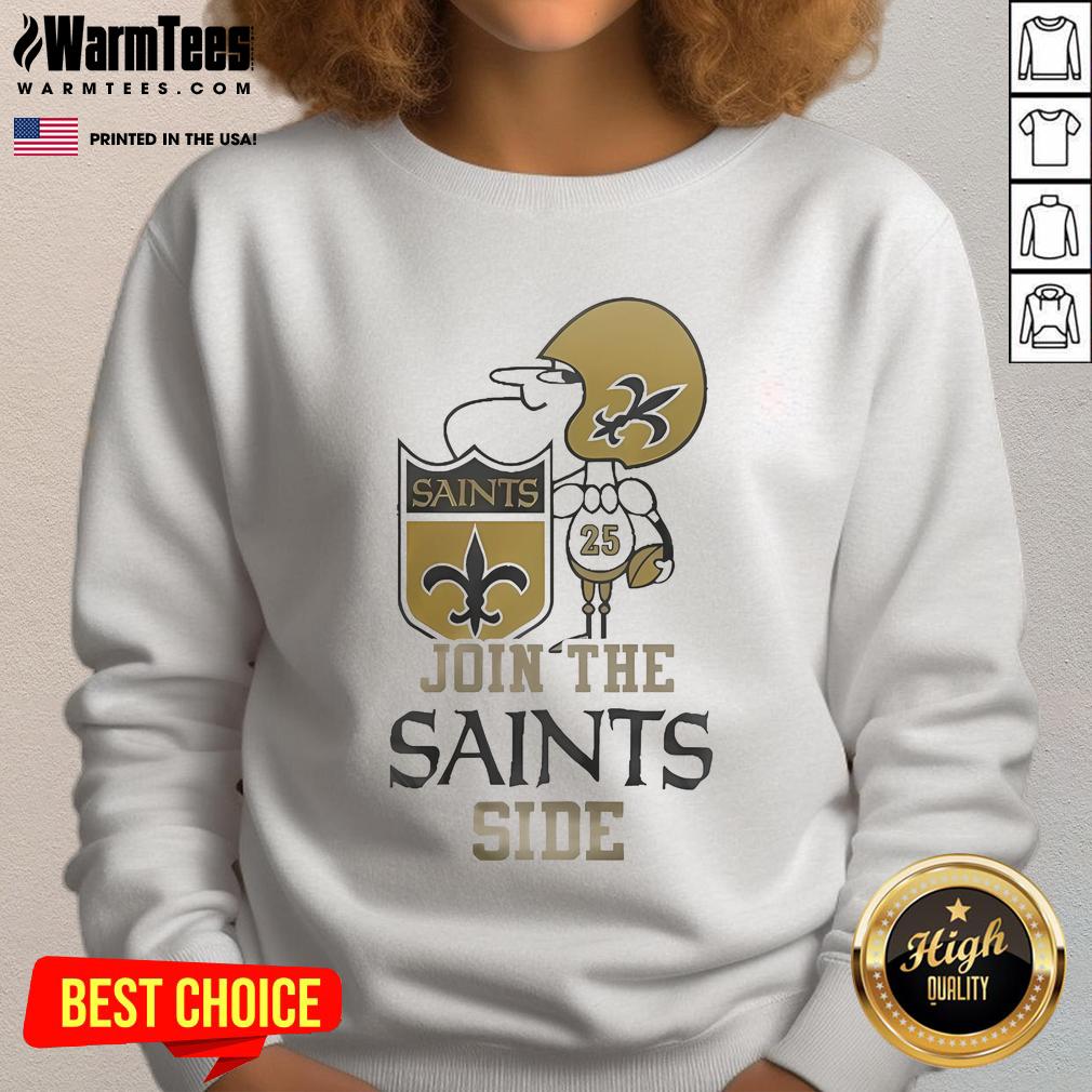 Top New Orleans Saints Join The Saints Side 2024 T-Shirt - Image 5