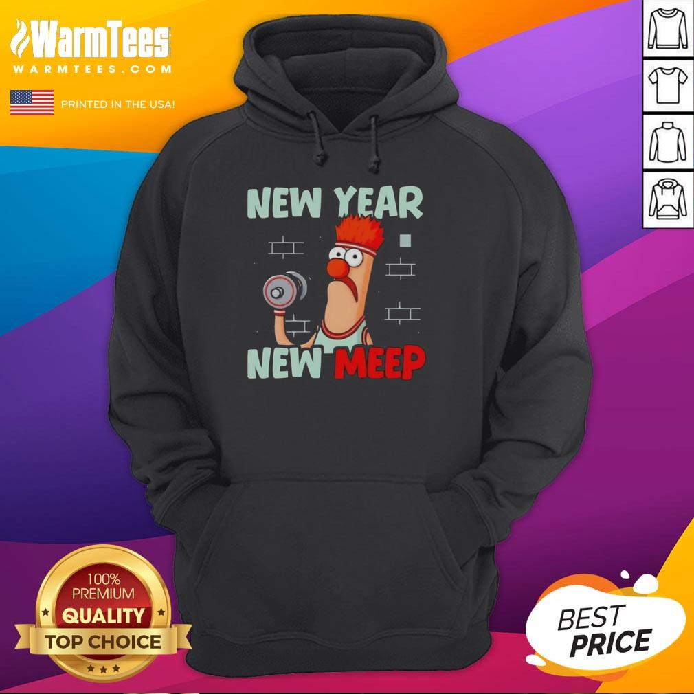 Top New Year New Meep Gym Cartoon T-Shirt - Image 2
