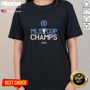 Alternative view of Top New York City FC Fanatics 2021 MLS Cup Champions Locker Room T-Shirt