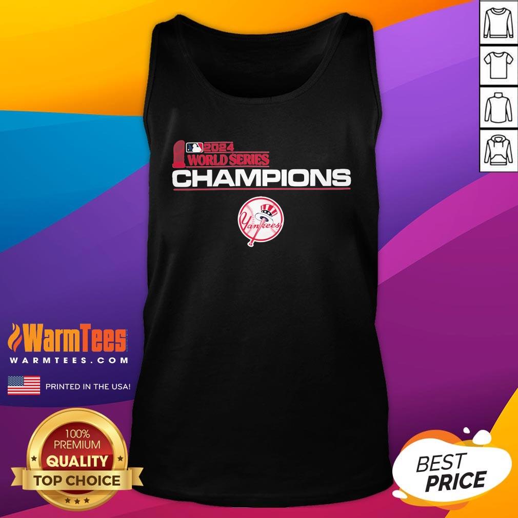 Top New York Yankees 2024 World Series Champions Trophy Logo T-Shirt - Image 5