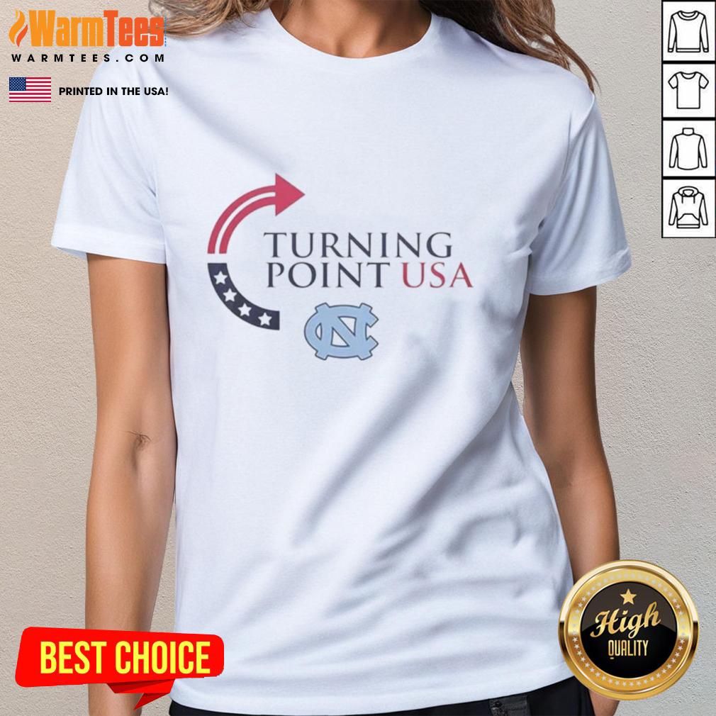 Top North Carolina Tar Heels X Freedom Turning Point Usa Charlie Kirk T-Shirt - Image 3