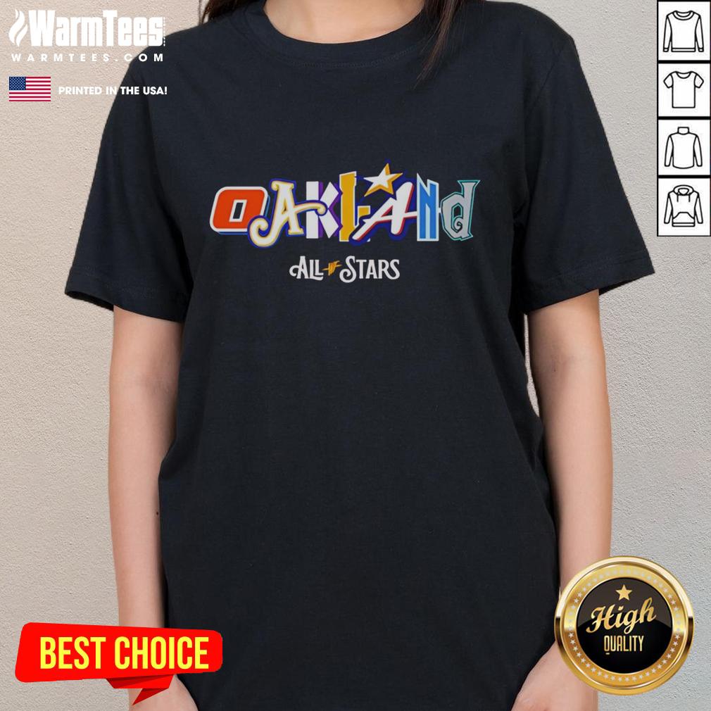 Top Oakland All Stars Design Logo Team Players T-Shirt - Image 3