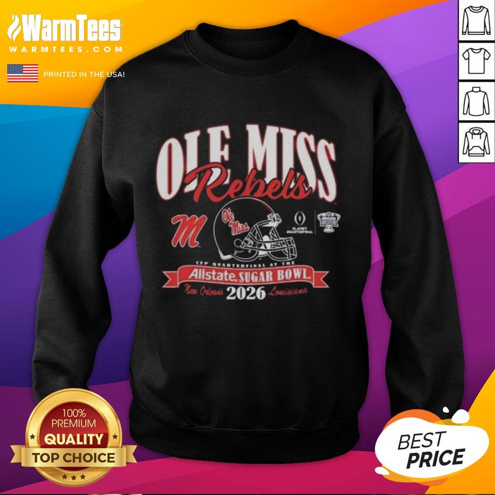Top Ole Miss Rebels CFP Quarterfinal at the Allstate Sugar Bowl 2026 T-Shirt - Image 4