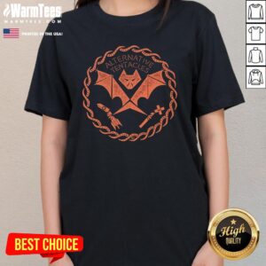 Alternative view of Top Orange Bat Logo The Cult You Can Trust T-Shirt