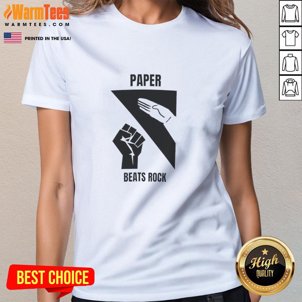 Top Paper Beats Rock T-Shirt - Image 3
