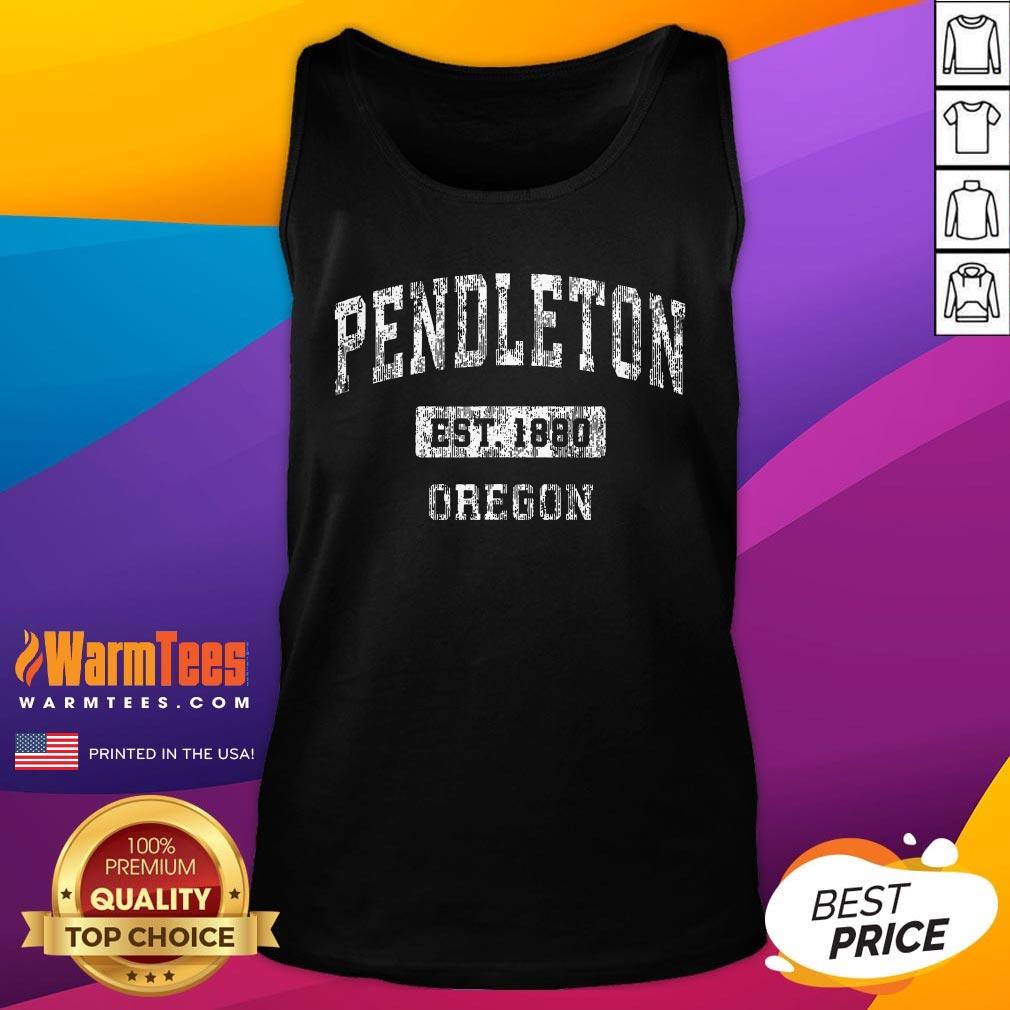 Top Pendleton Oregon Est 1880 Vintage Sports T-Shirt - Image 5