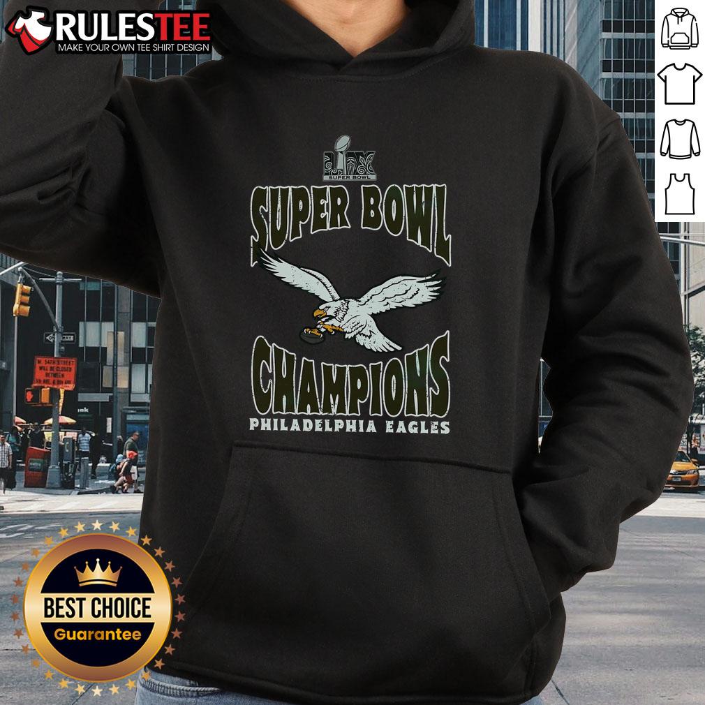 Top Philadelphia Eagles Majestic Threads Super Bowl LIX Champions Retro T-Shirt - Image 2