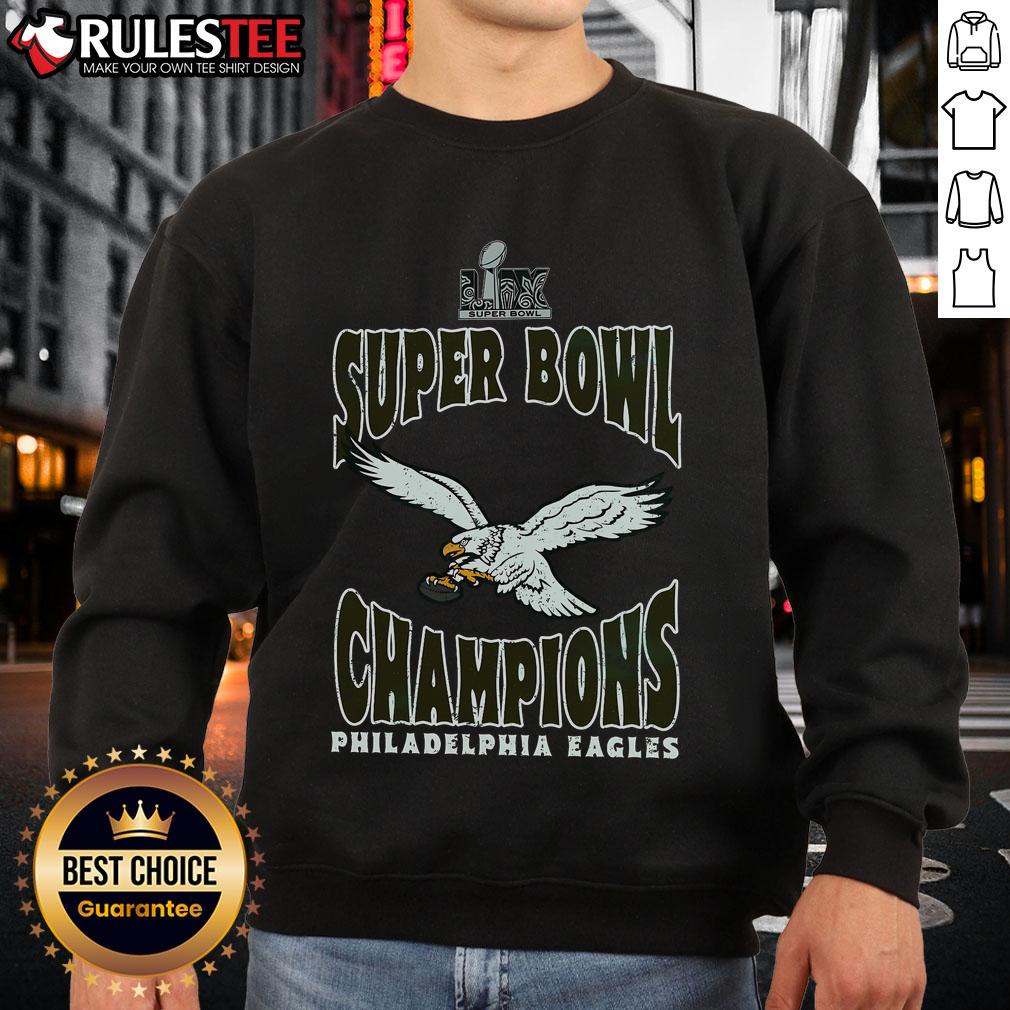 Top Philadelphia Eagles Majestic Threads Super Bowl LIX Champions Retro T-Shirt - Image 5
