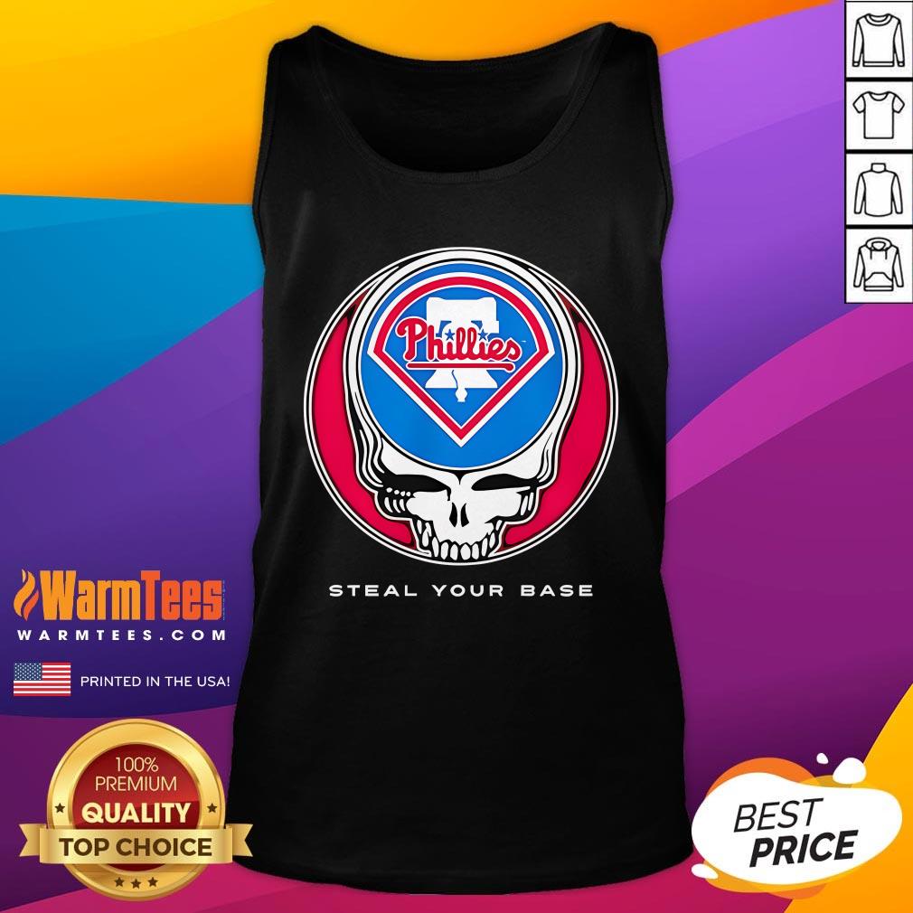 Top Philadelphia Phillies Grateful Dead Steal Your Base T-Shirt - Image 5