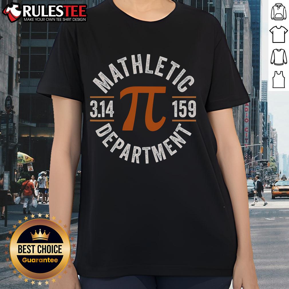 Top Pi Teacher Mathletic Department Vintage 3.14 Pi Day T-Shirt - Image 3