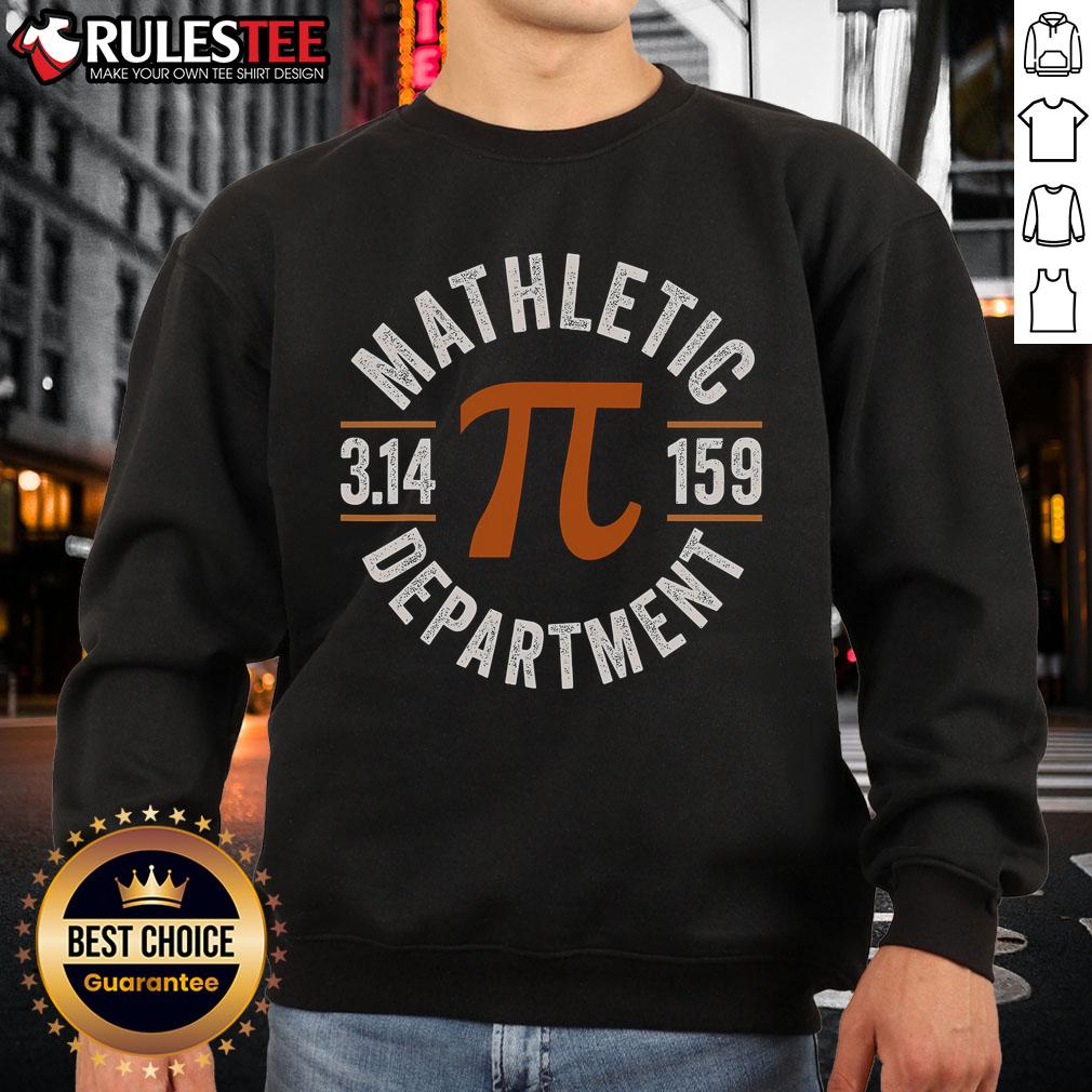 Top Pi Teacher Mathletic Department Vintage 3.14 Pi Day T-Shirt - Image 5