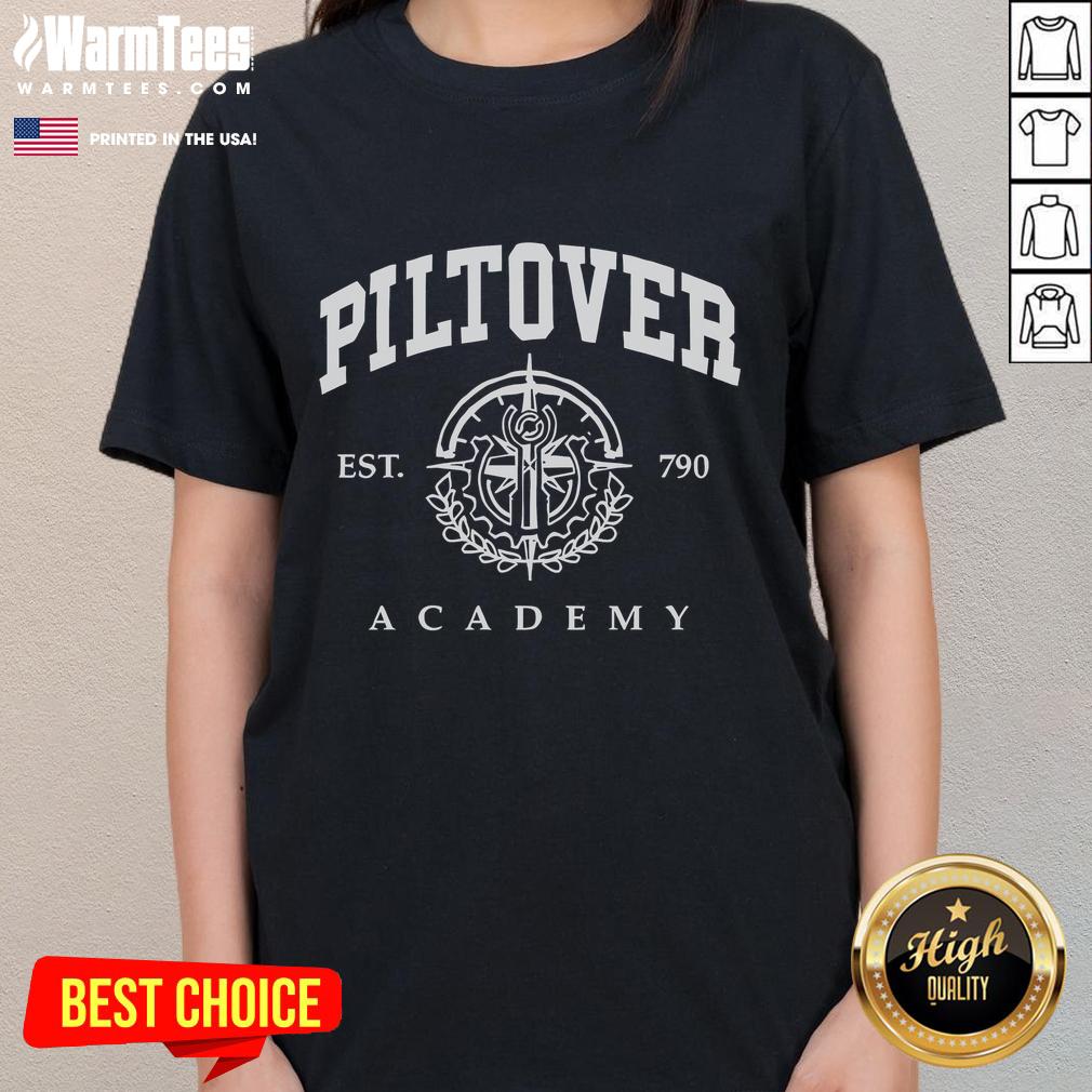 Top Piltover Academy Est 790 Logo T-Shirt - Image 3