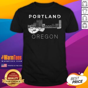Top Portland Souvenir Oregon Lover Music Guitar T-Shirt