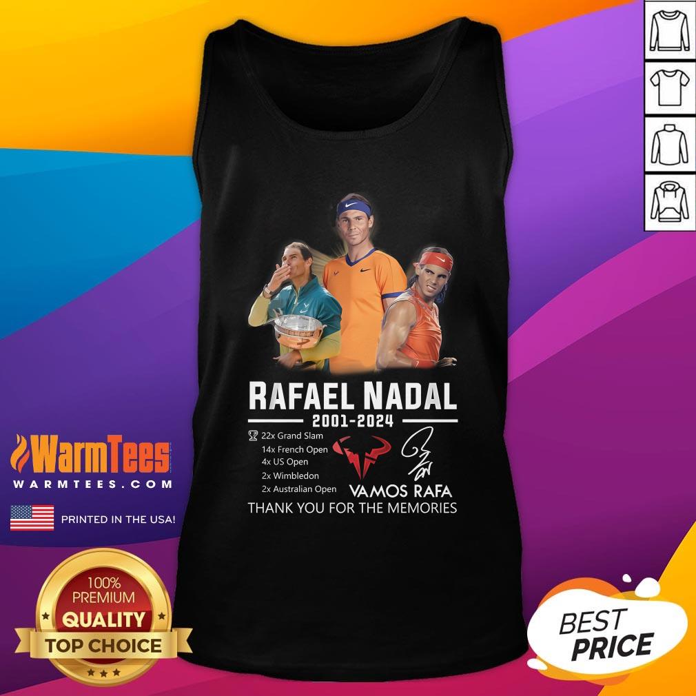 Top Rafael Nadal 2001-2024 Thank You For The Memories T-Shirt - Image 5