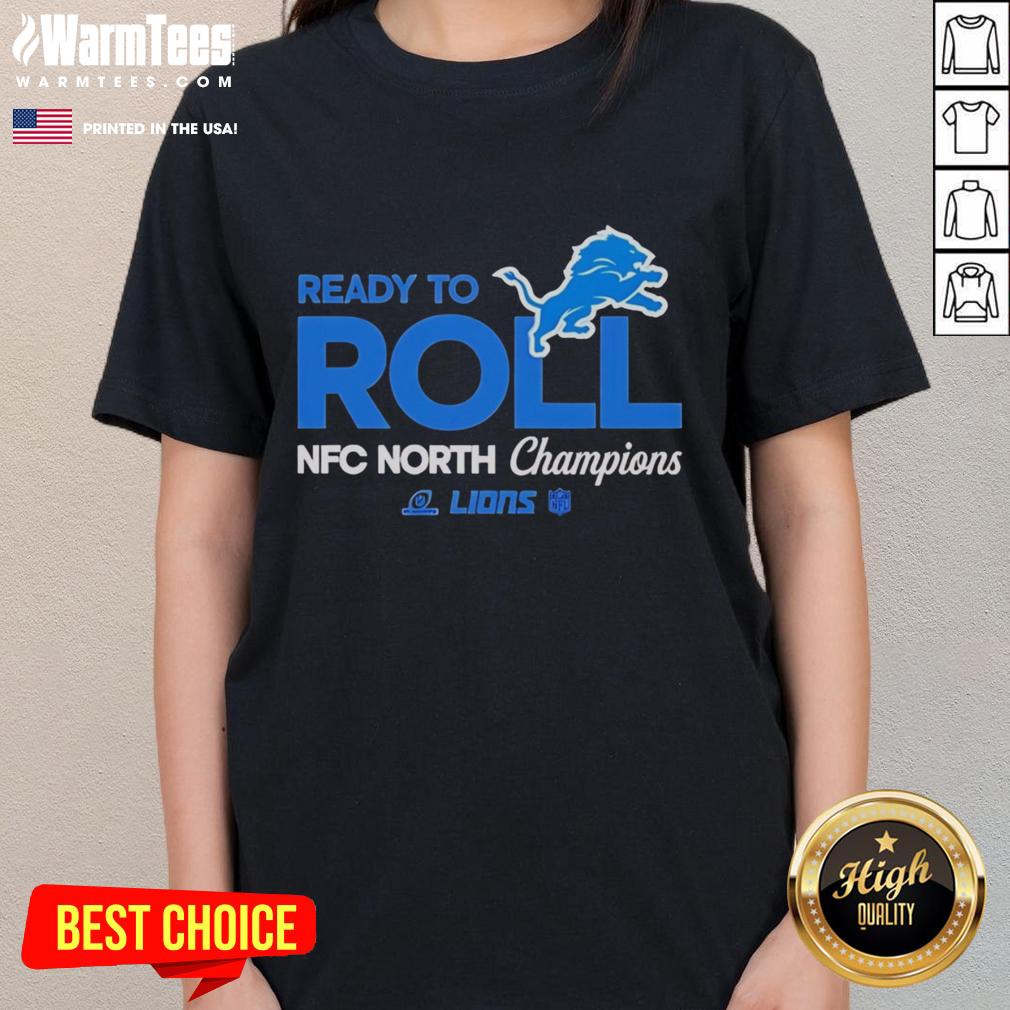 Top Ready To Roll Detroit Lions NFC North Champions T-Shirt - Image 3