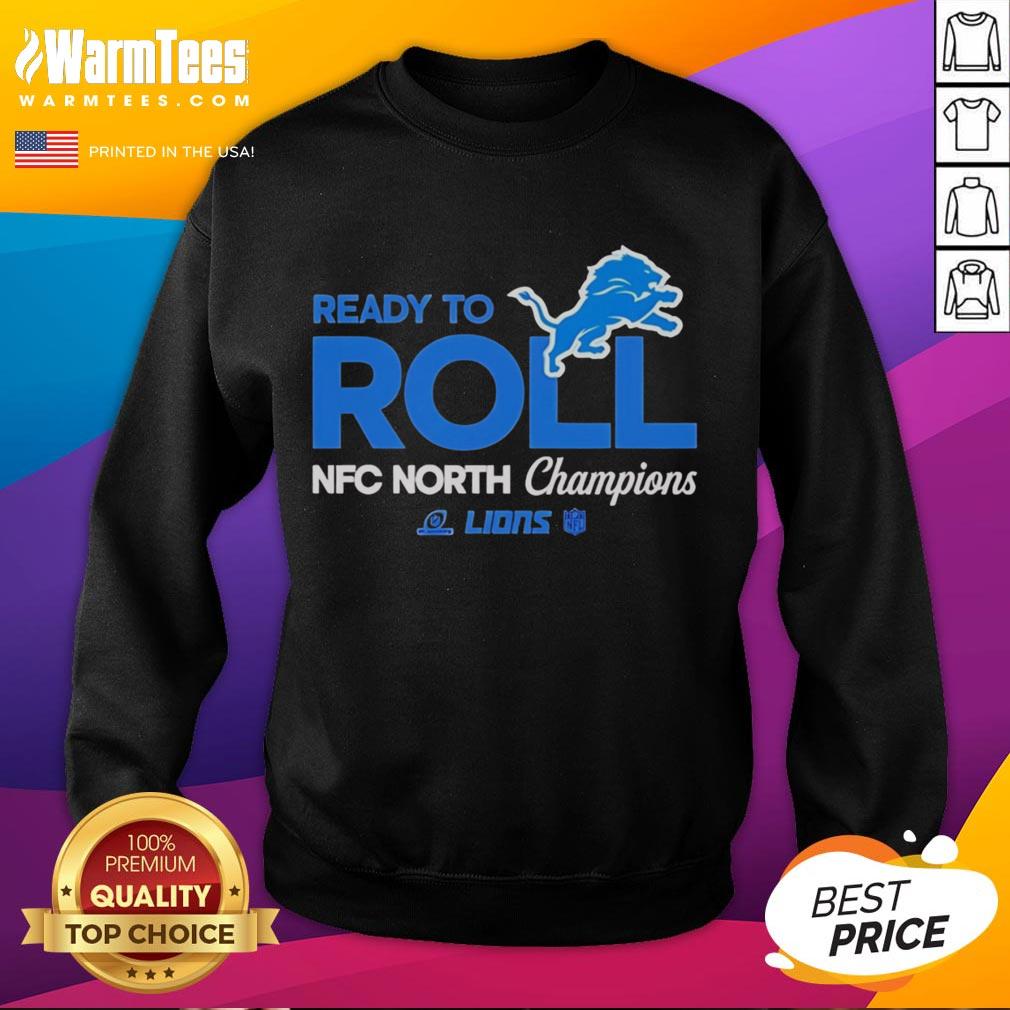 Top Ready To Roll Detroit Lions NFC North Champions T-Shirt - Image 5