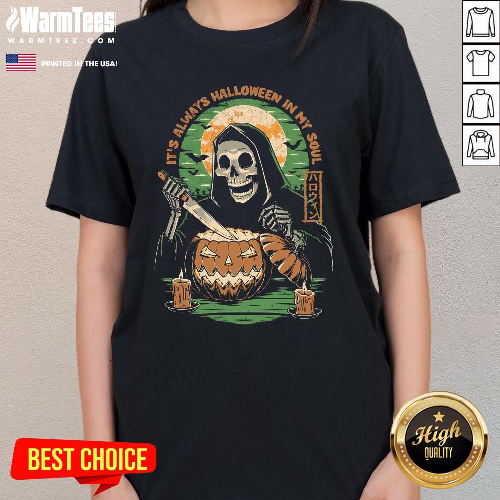 Top Reaper Halloween In My Soul T-Shirt - Image 2
