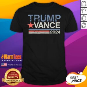 Top Retro Stripe Trump Jd Vance Trump Vance 2024 T-Shirt