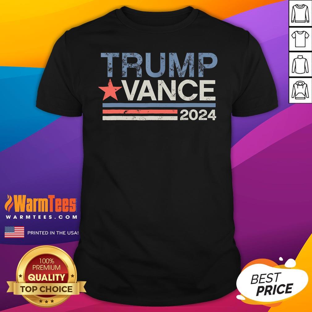 Top Retro Stripe Trump Jd Vance Trump Vance 2024 T-Shirt