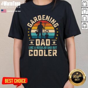 Alternative view of Top Retro Sunset Gardening Dad Cooler Garden Father T-Shirt