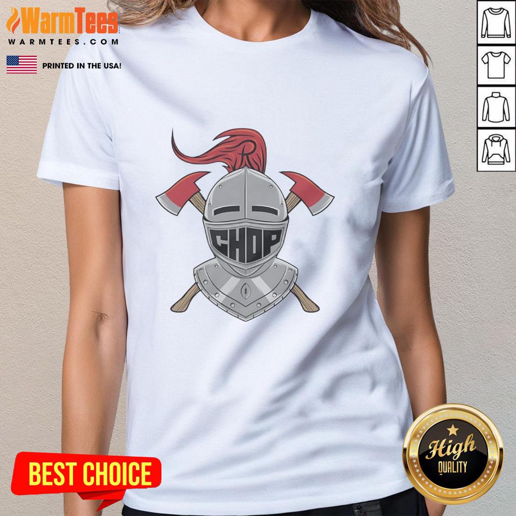 Top Rutgers Scarlet Knights Chop Logo Crossed Axes Football T-Shirt - Image 3