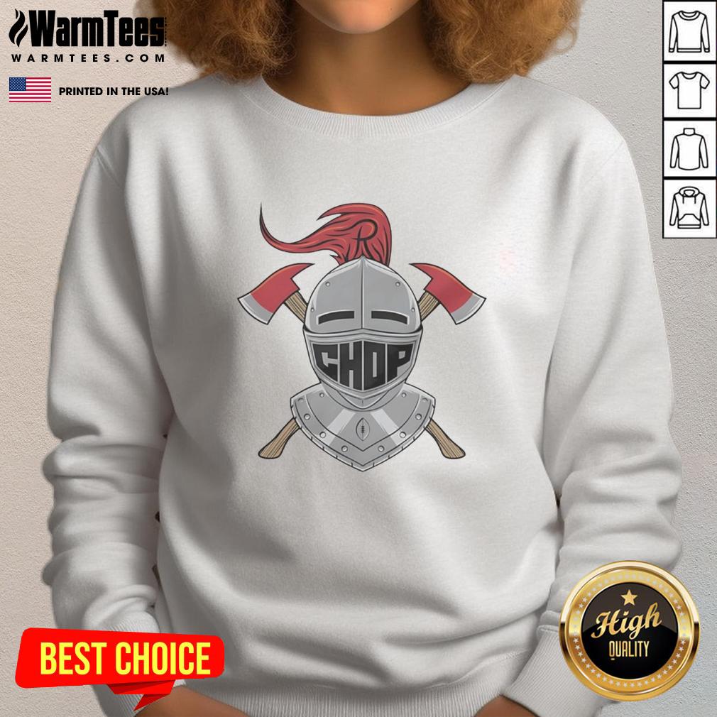 Top Rutgers Scarlet Knights Chop Logo Crossed Axes Football T-Shirt - Image 5