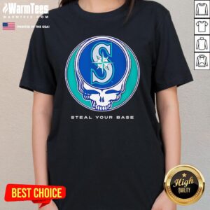 Alternative view of Top Seattle Mariners Grateful Dead Steal Your Base T-Shirt