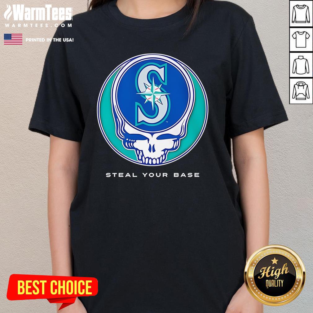 Top Seattle Mariners Grateful Dead Steal Your Base T-Shirt - Image 2