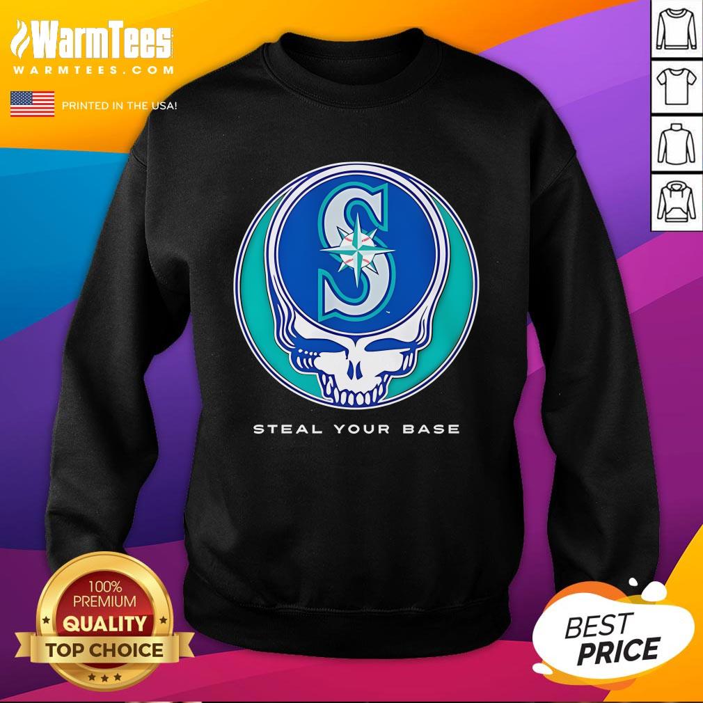 Top Seattle Mariners Grateful Dead Steal Your Base T-Shirt - Image 4