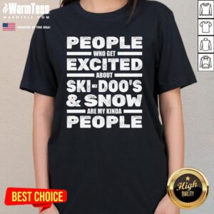 Alternative view of Top Snowmobile Skidoo's Winter Snow Machine Snowmobiling T-Shirt