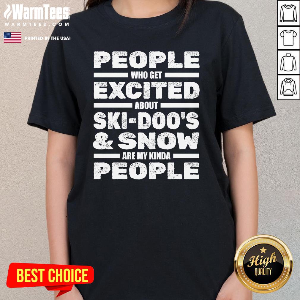 Top Snowmobile Skidoo's Winter Snow Machine Snowmobiling T-Shirt - Image 2
