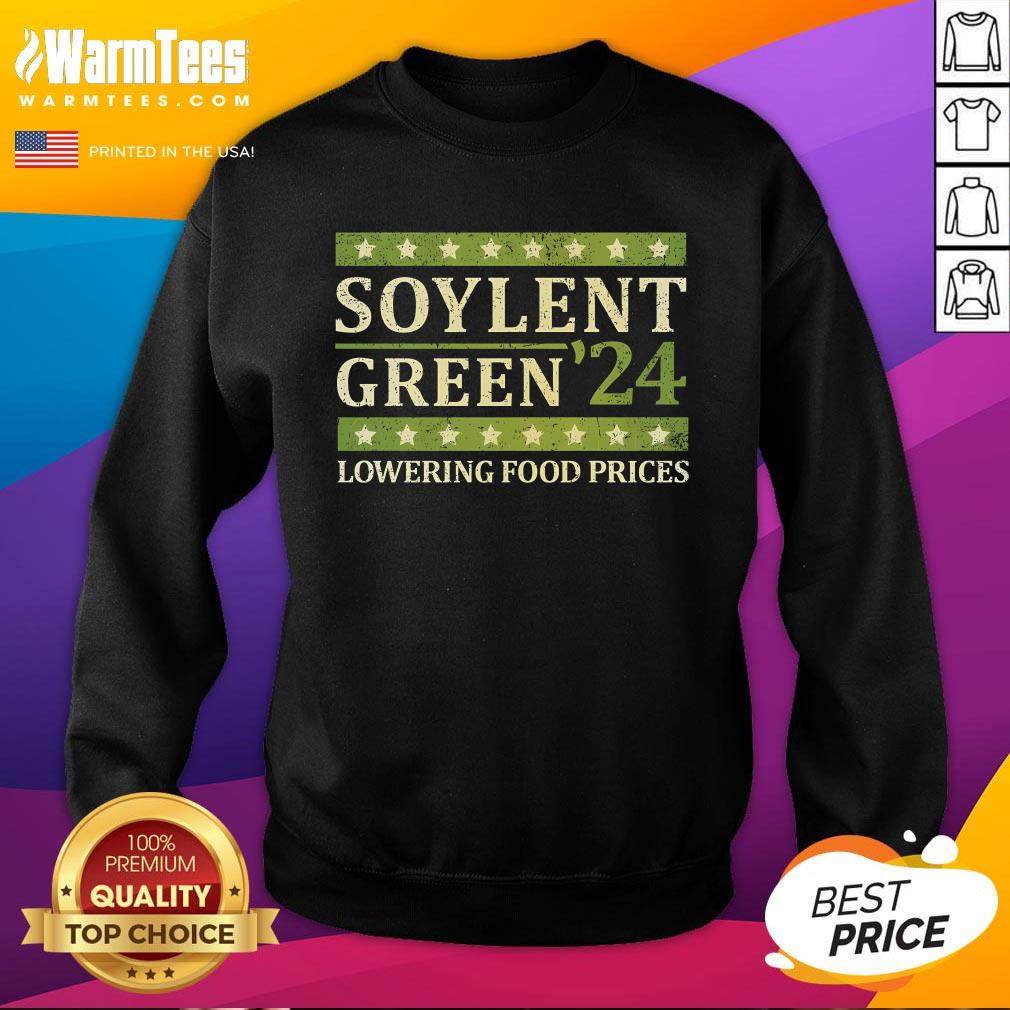 Top Soylent Green '24 Lowering Food Prices T-Shirt - Image 4