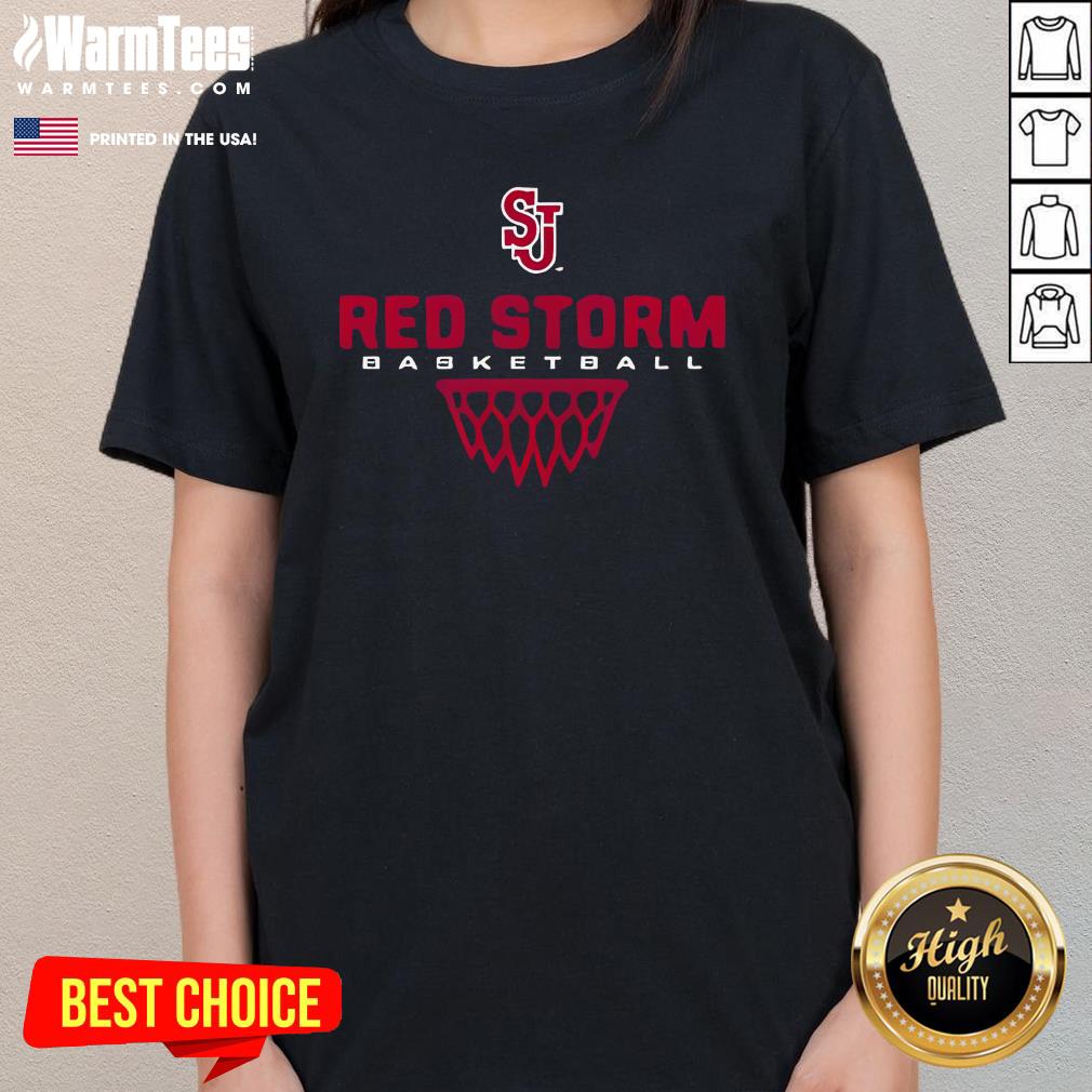 Top St Johns Red Storm Basketball Sharp Net T-Shirt - Image 2