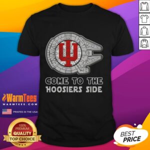 Top Star Wars Come To The Indiana Hoosiers Side T-Shirt
