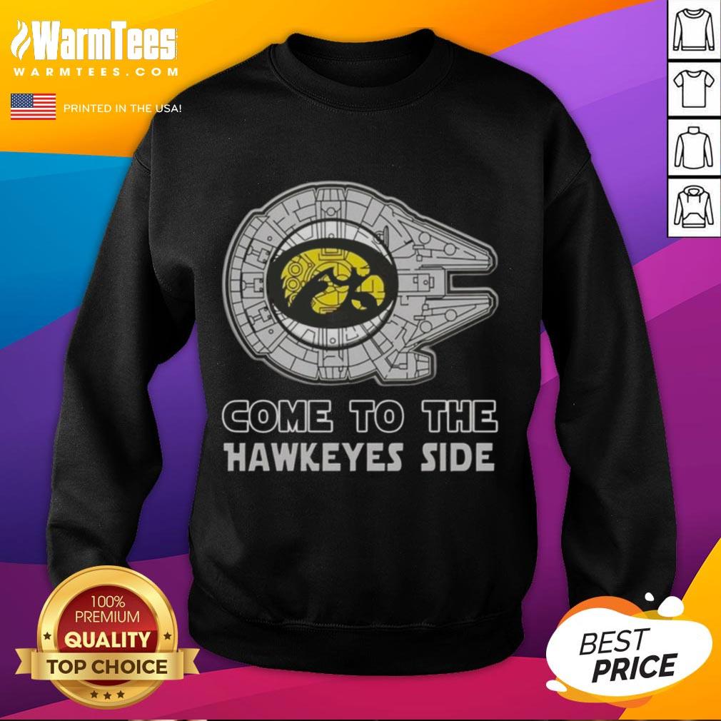 Top Star Wars Come To The Iowa Hawkeyes Side T-Shirt - Image 5