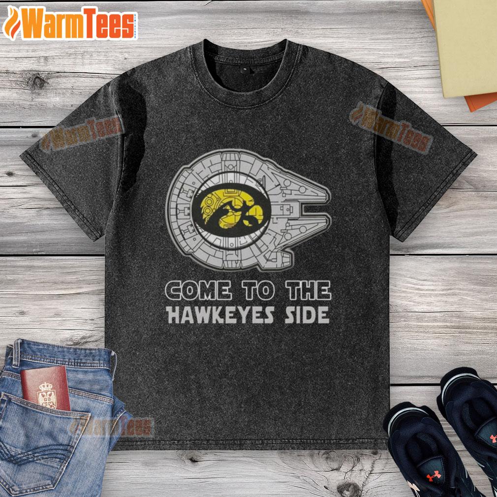 Top Star Wars Come To The Iowa Hawkeyes Side T-Shirt - Image 6