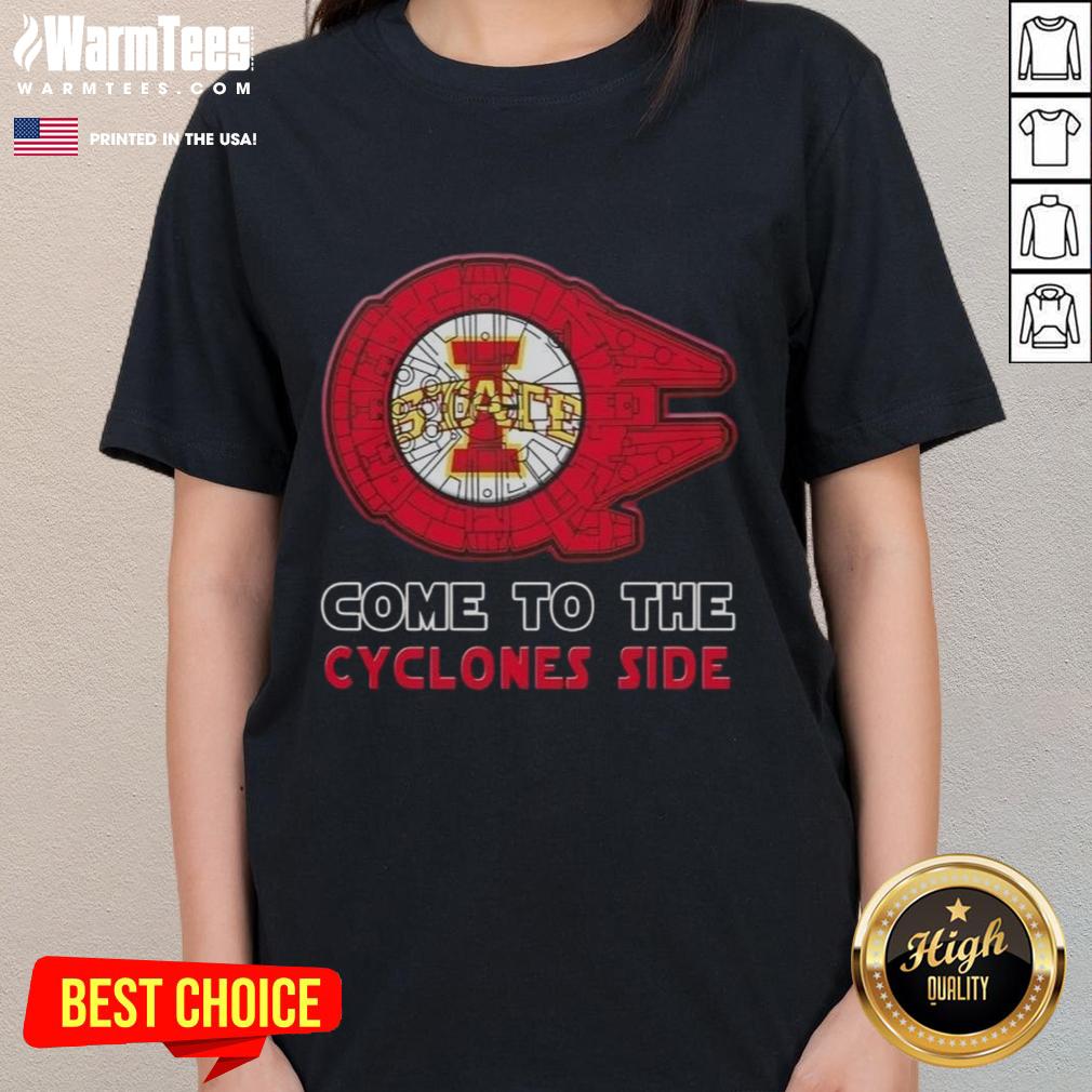 Top Star Wars Come To The Iowa State Cyclones Side T-Shirt - Image 3