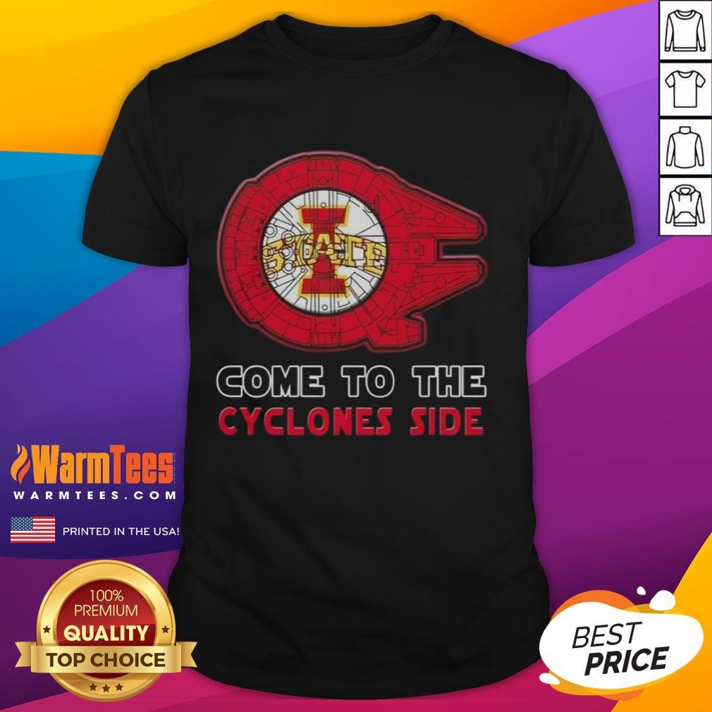 Top Star Wars Come To The Iowa State Cyclones Side T-Shirt