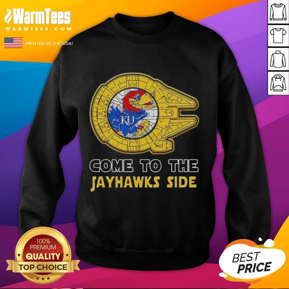 Top Star Wars Come To The Kansas Jayhawks Side T-Shirt - Image 5