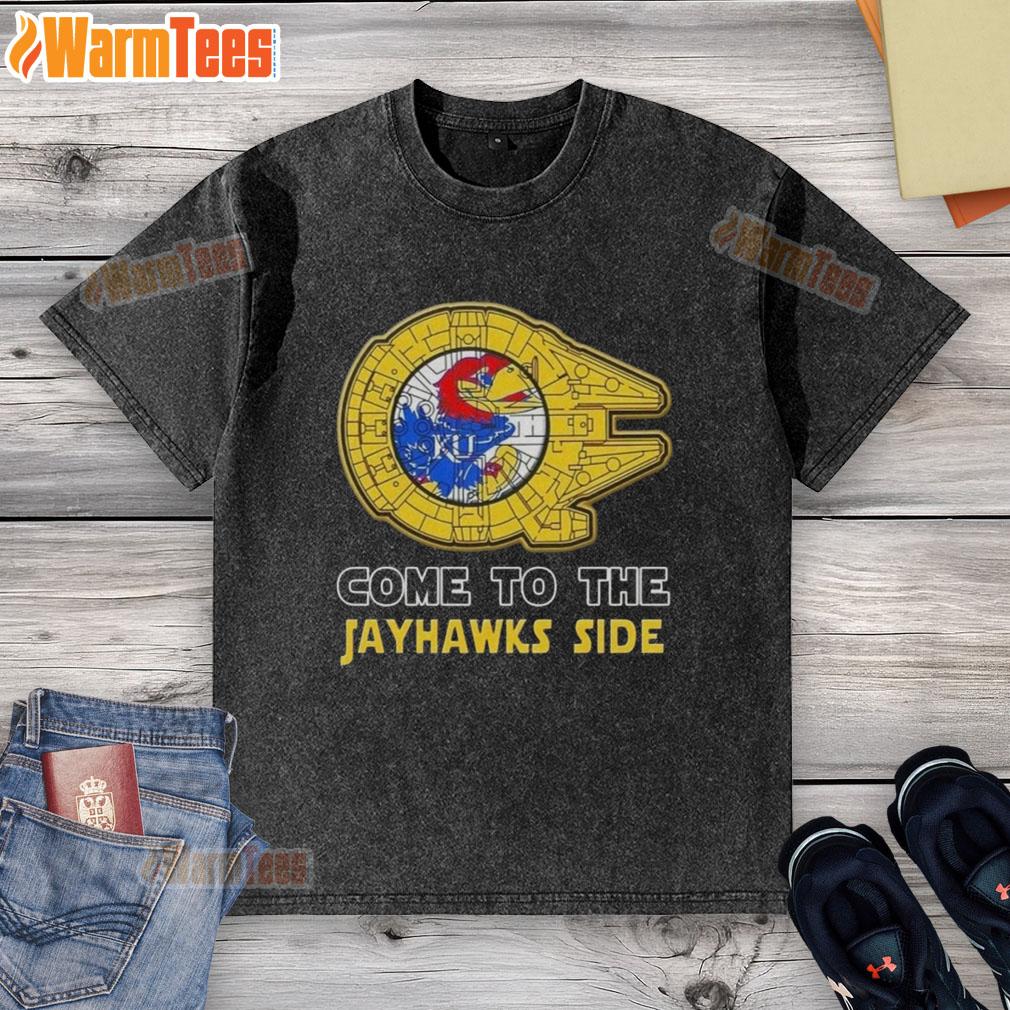 Top Star Wars Come To The Kansas Jayhawks Side T-Shirt - Image 6