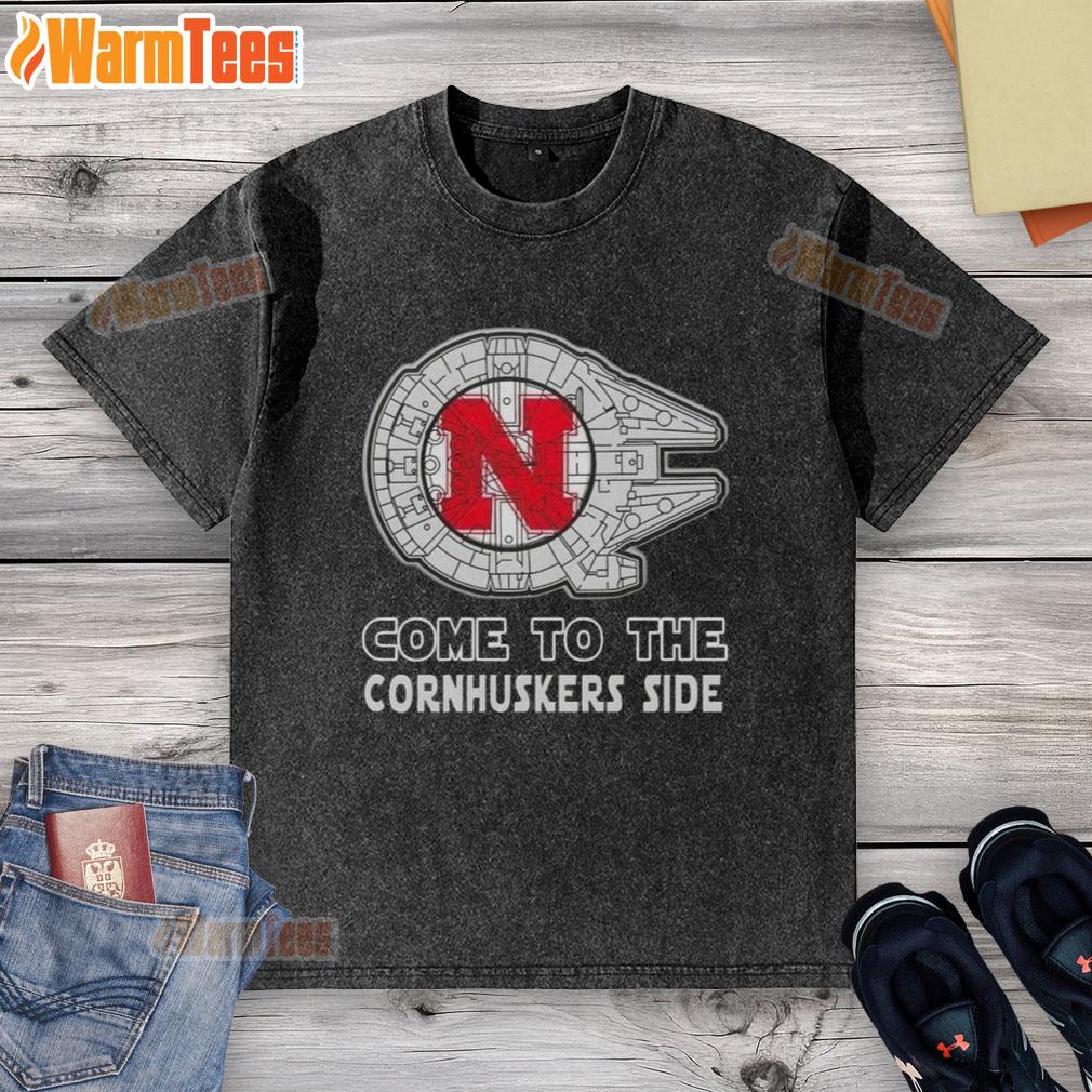 Top Star Wars Come To The Nebraska Cornhuskers Side T-Shirt - Image 6