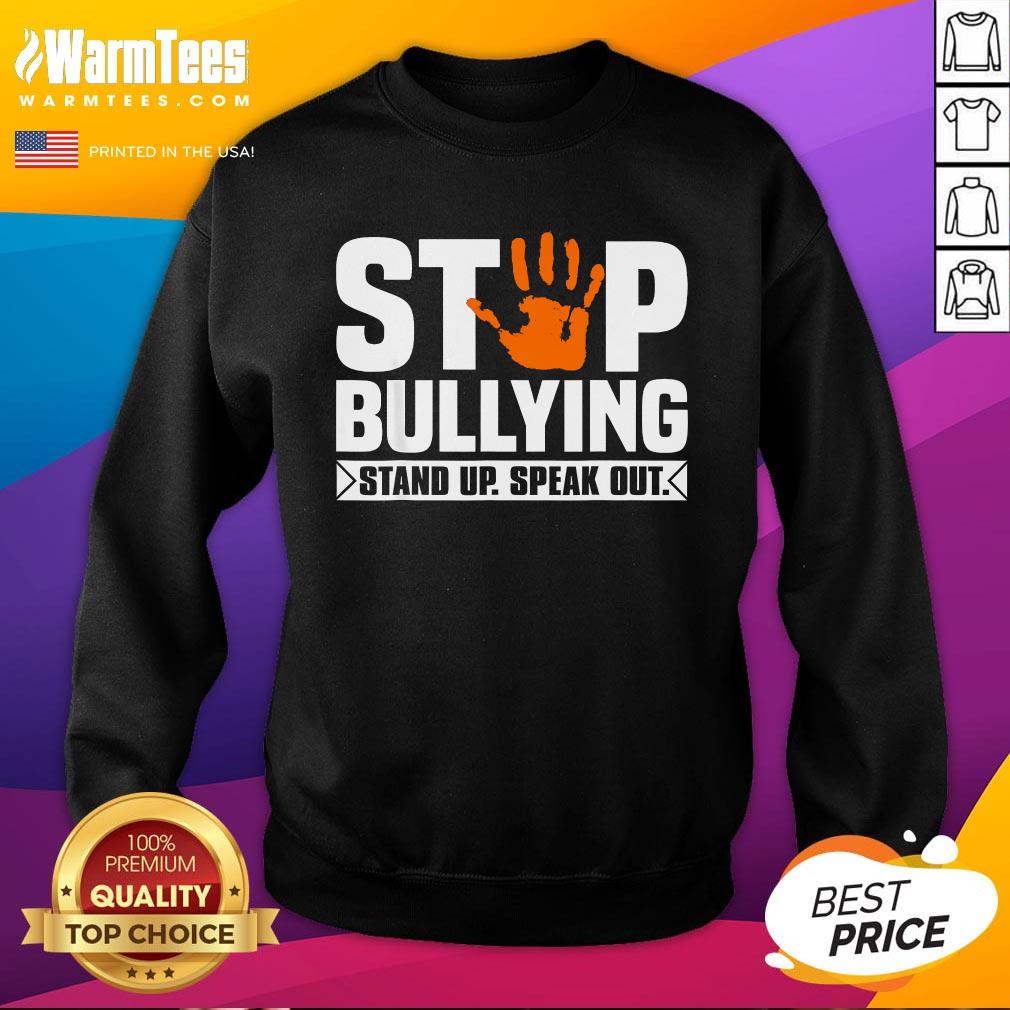 Top Stop Bullying Orange Stand Up Speak Out Unity Day T-Shirt - Image 4
