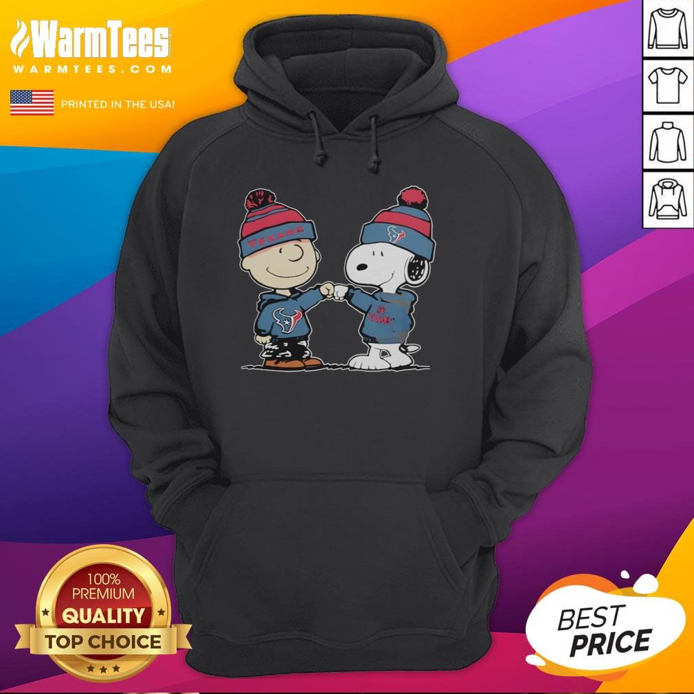 Top Texans Houston Outfit With Charlie Brown And Snoopy Of Peanuts T-Shirt - Image 2
