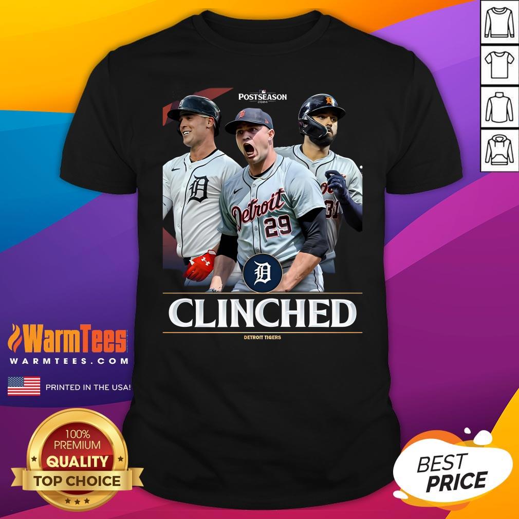 Top The Detroit Tigers Are Postseason Bound Clinched 2024 T-Shirt